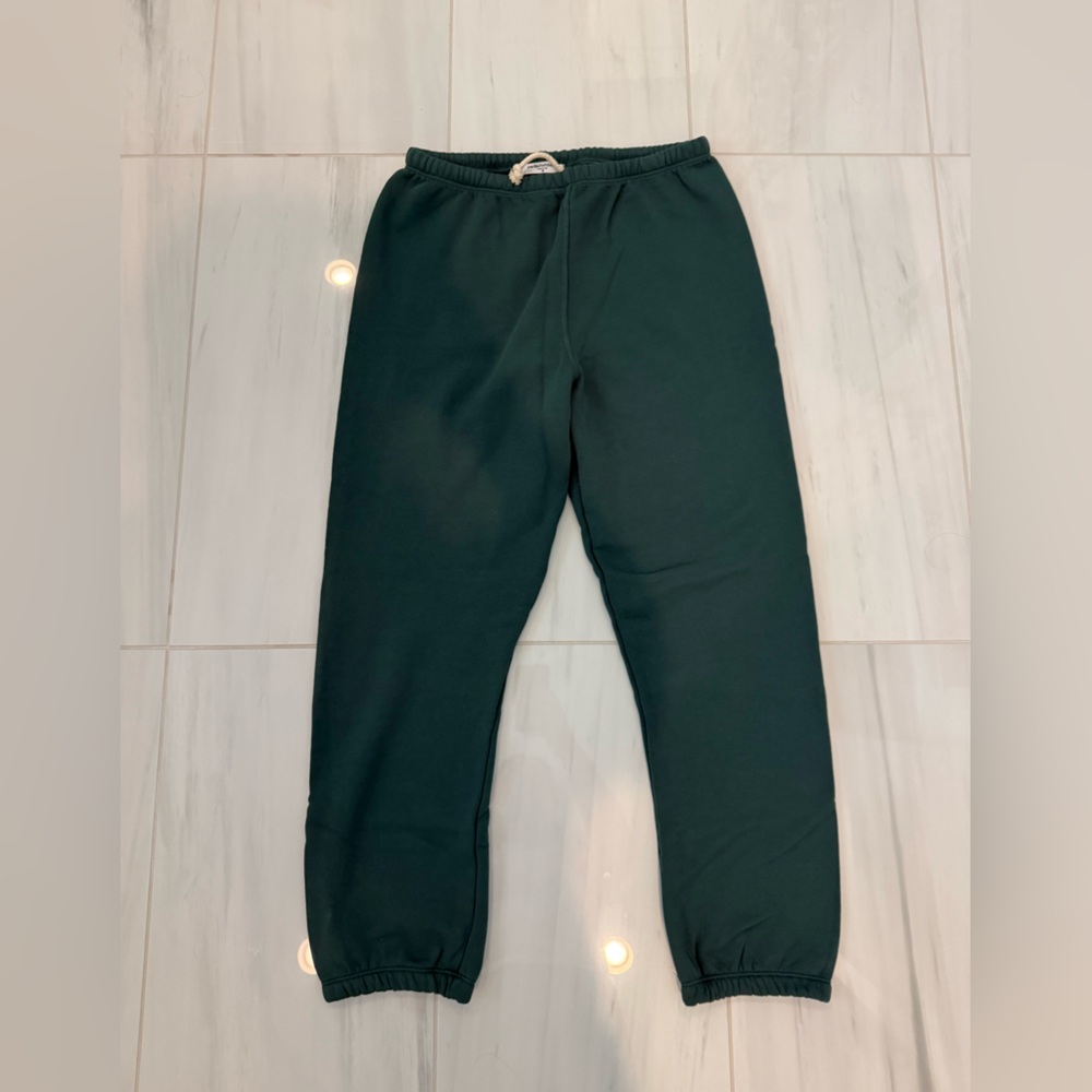 perfectwhitetee Forest Green Joggers